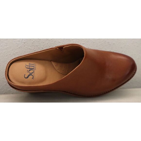 Sofft SF0100220 Women's Sz 8M Russet Brown Leather Nicki Slip-On Mules - Picture 8 of 16
